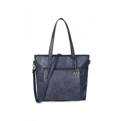 Foto van Wimona Bags Evelina Schoudertas 4035 Donker Blauw