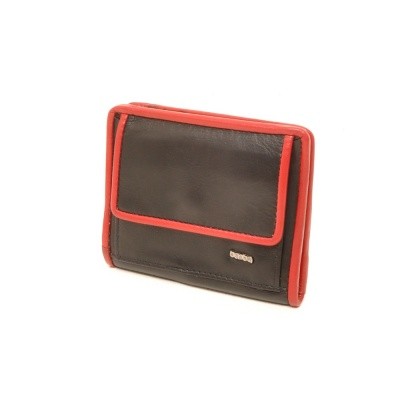 Foto van Berba Soft 001-411 Ladies Billfold Black-Red