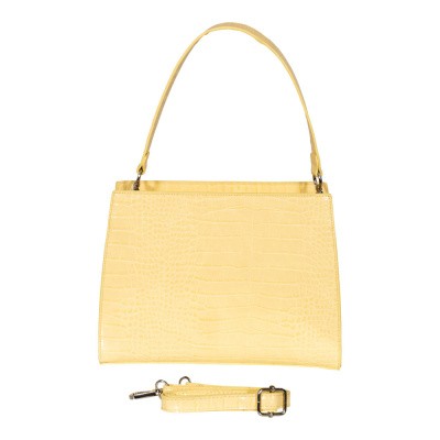 Foto van Malique Croco Handtas 1138 Geel