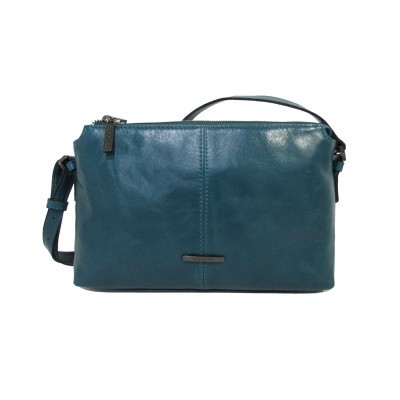 Foto van Claudio Ferrici Pelle Vecchia Crossbag 22050 Teal