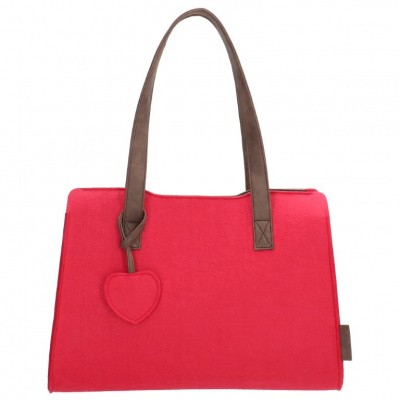 Foto van Beagles Vilten Dames Shopper 17537E Fuchsia