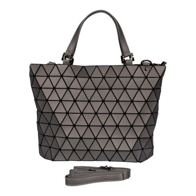 Foto van Malique Geometrical Handtas Groot 1104 Mat Grijs