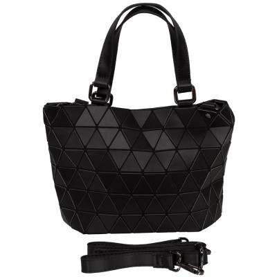 Foto van Malique Geometrical Handtas Klein 857 Mat Zwart