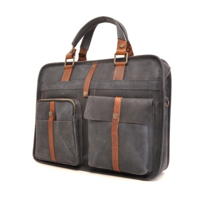 Foto van Barbarossa Ruvido 826-130 Single Section Businessbag Navy