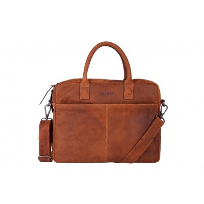 Foto van DSTRCT Wall Street Business Bag 'Alfa' 076020 Cognac