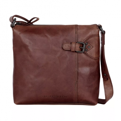 Foto van Spikes & Sparrow Schoudertas - Serina - 581114 Dark Brown