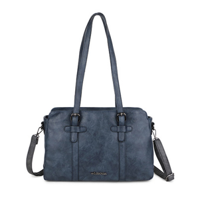 Foto van Wimona Bags Angelina Schoudertas 2026 Donker Blauw