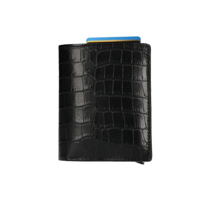 Foto van Leather Design Billfold voor Cardprotector KA 2723 CR Zwart