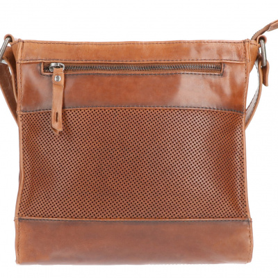 Foto van Leather Design Schoudertas DO20-1419 Tobacco