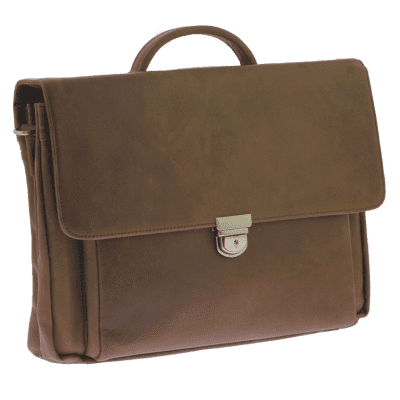 Foto van Plevier Business laptoptas 24 Cognac