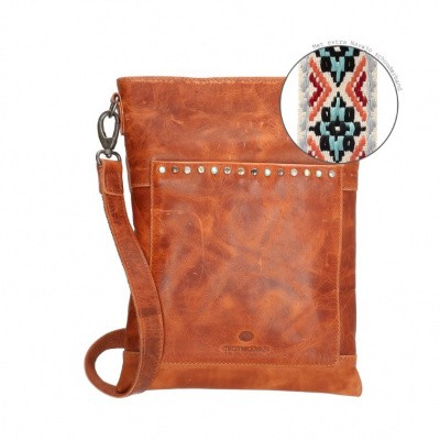 Foto van MicMacBags Dames Schoudertas 16835 Cognac