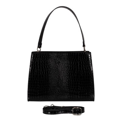 Foto van Malique Croco Handtas 1133 Zwart