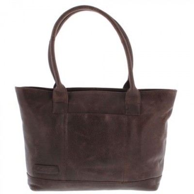 Foto van Plevier Dames Laptoptas 'Rosslyn' 14 inch 481 Bruin