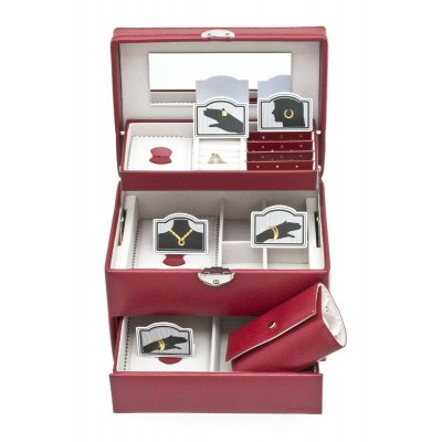 Foto van Davidts Juwelendoos Auto Euclide 367200 Rood
