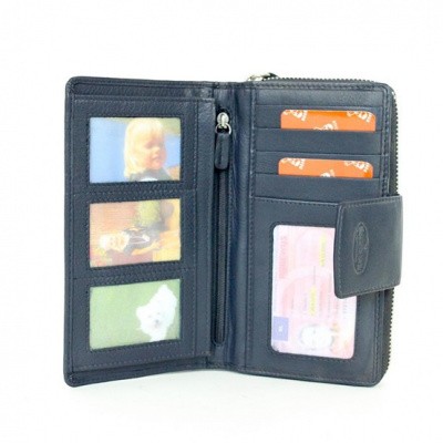 Foto van Bear Design FR2881 Dames Portemonee Blauw