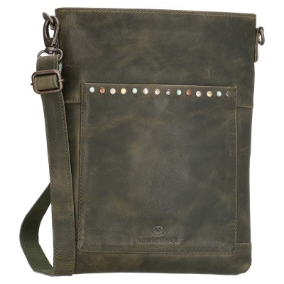 Foto van MicMacBags Dames Schoudertas 16835 Olijf