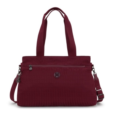 Foto van Kipling Elysia Work Businestas Maroon Tile Jaquard