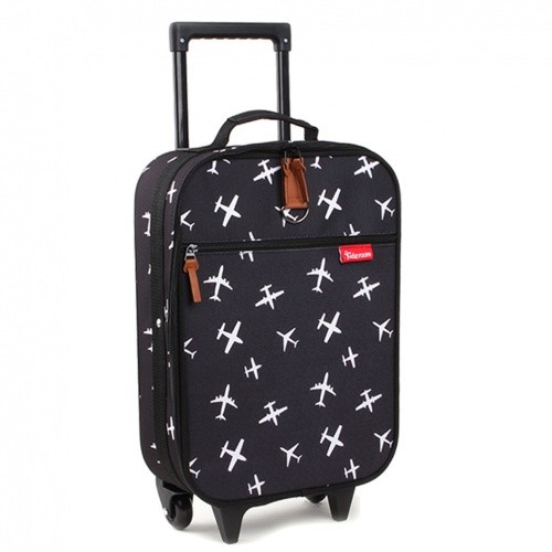 Kidzroom Trolley Koffer Black & White Planes Kidzroom Trolley Koffer Black & White Planes