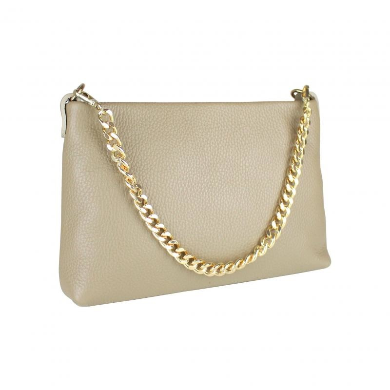 Baggyshop 'Gold Crush' Schoudertas - Taupe (Goud) Baggyshop 'Gold Crush' Schoudertas - Taupe (Goud)