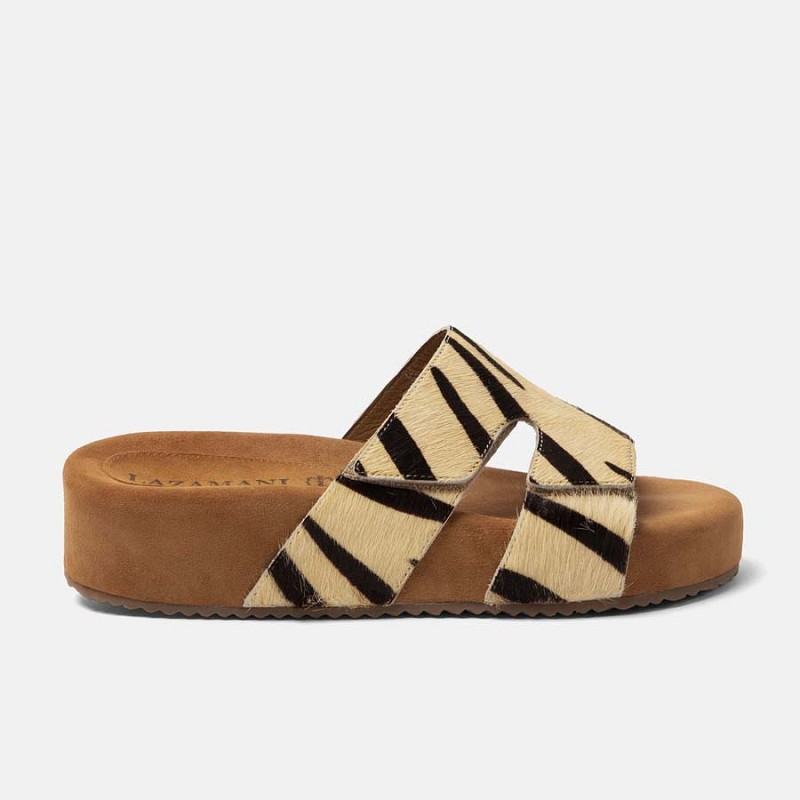 Sandaal met plateauzool