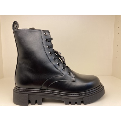 Foto van Hoge veterschoen met rits