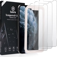 Solvra Screenprotector van Glas voor iPhone 12 en iPhone 12 Pro