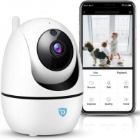 Slimme Wifi Beveiligingscamera voor Baby en Huisdier - Wit