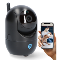 Slimme Wifi Beveiligingscamera voor Baby en Huisdier - Zwart