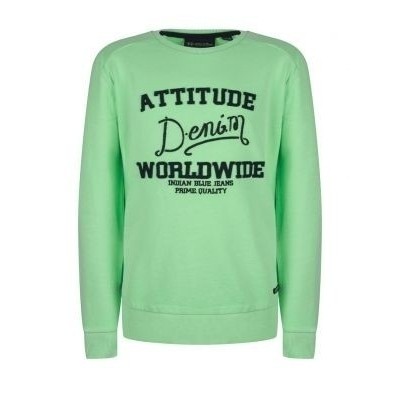 Indian blue jeans boys sweater bright green Indian blue jeans boys sweater bright green