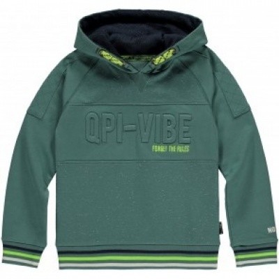 Qaupi boys Liam Hooded sweater vintage green Qaupi boys Liam Hooded sweater vintage green