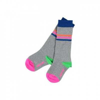 Kidz-art meiden kniekous silver Kidz-art meiden kniekous silver