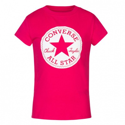 Converse girls Chuck Taylor Signature Tee Active Fuchsia Converse girls Chuck Taylor Signature Tee Active Fuchsia