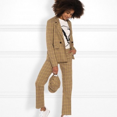 Foto van Nik & Nik Girls Twigly Pants Brown/Yellow