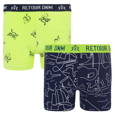 Retour boys shorts Phil black/yellow Retour boys shorts Phil black/yellow