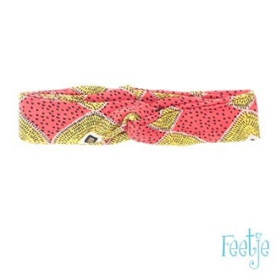 Feetje girls Haarband All over print Koraal/Oker Feetje girls Haarband All over print Koraal/Oker