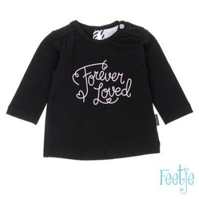 Feetje newborn girl Longsleeve Forever The Cutest Black Feetje newborn girl Longsleeve Forever The Cutest Black