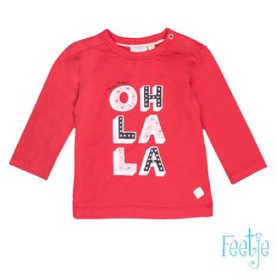 Feetje baby girls longsleeve oh la la Sea Rood Feetje baby girls longsleeve oh la la Sea Rood