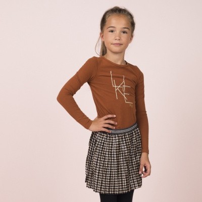 Flo meisjes longsleeve Cognac Flo meisjes longsleeve Cognac