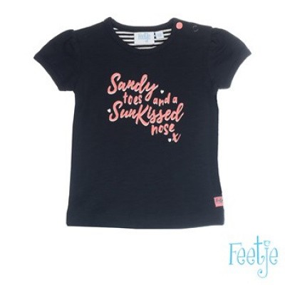 Feetje girls T-shirt Sandy toes Sunkissed Black Feetje girls T-shirt Sandy toes Sunkissed Black