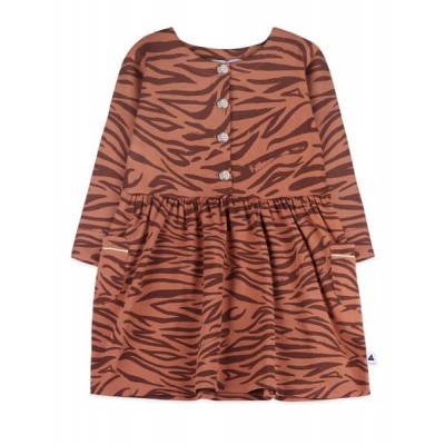 Ammehoela girls dress tiger brown Ammehoela girls dress tiger brown