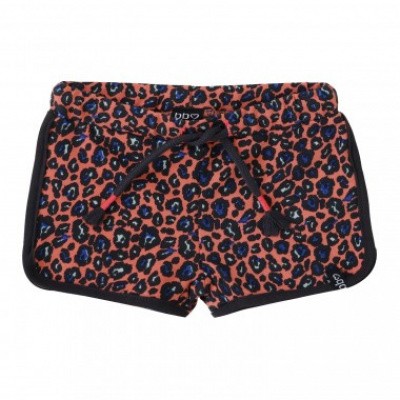 Beebielove girls short all over print leopard Coral Beebielove girls short all over print leopard Coral