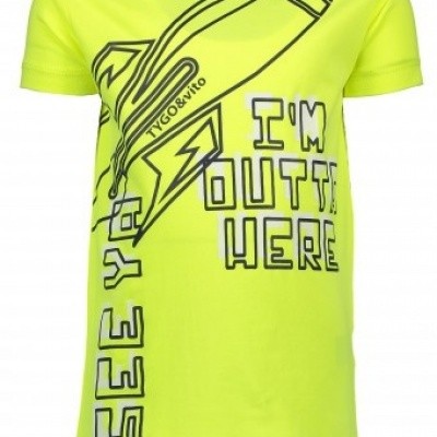 Tygo & Vito boys neon yellow shirt Tygo & Vito boys neon yellow shirt