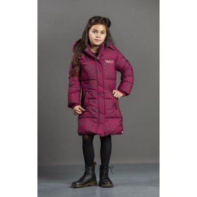 Quapi girls Winterjas Tulia Bordeaux Leopard Quapi girls Winterjas Tulia Bordeaux Leopard