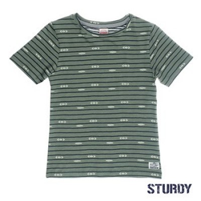 Sturdy T-shirt streep/all over print Sunray Sturdy T-shirt streep/all over print Sunray