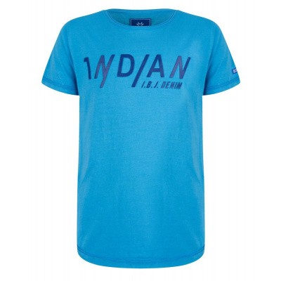 Indian blue jeans tshirt cobalt blue Indian blue jeans tshirt cobalt blue