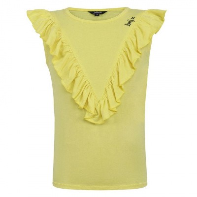 Juliette T-Shirt Ruffel Yellow Juliette T-Shirt Ruffel Yellow