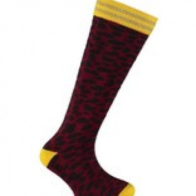 Quapi girl Teuni 2 kniekous Bordeaux Leopard Quapi girl Teuni 2 kniekous Bordeaux Leopard