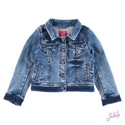 Jubel Bleached jogg denim jasje L.blauw denim Jubel Bleached jogg denim jasje L.blauw denim