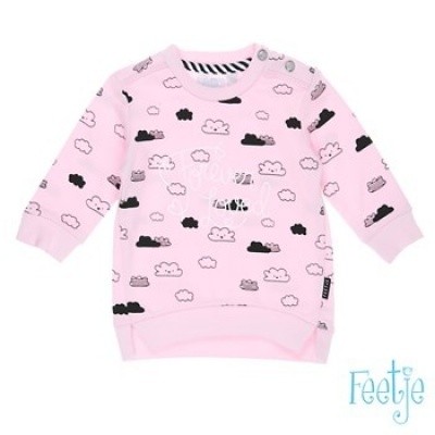 Feetje newborn girl sweater all over print pink Feetje newborn girl sweater all over print pink