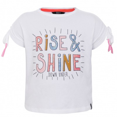 Beebielove Shirt Rise & Shine White Beebielove Shirt Rise & Shine White